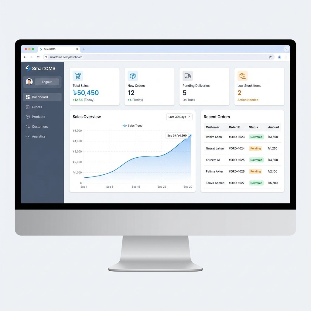 SmartOMS Dashboard Preview